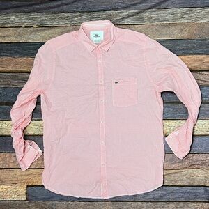 Lacoste Regular Fit Preppy Shirt Button Down Long Sleeve Checkered Mens